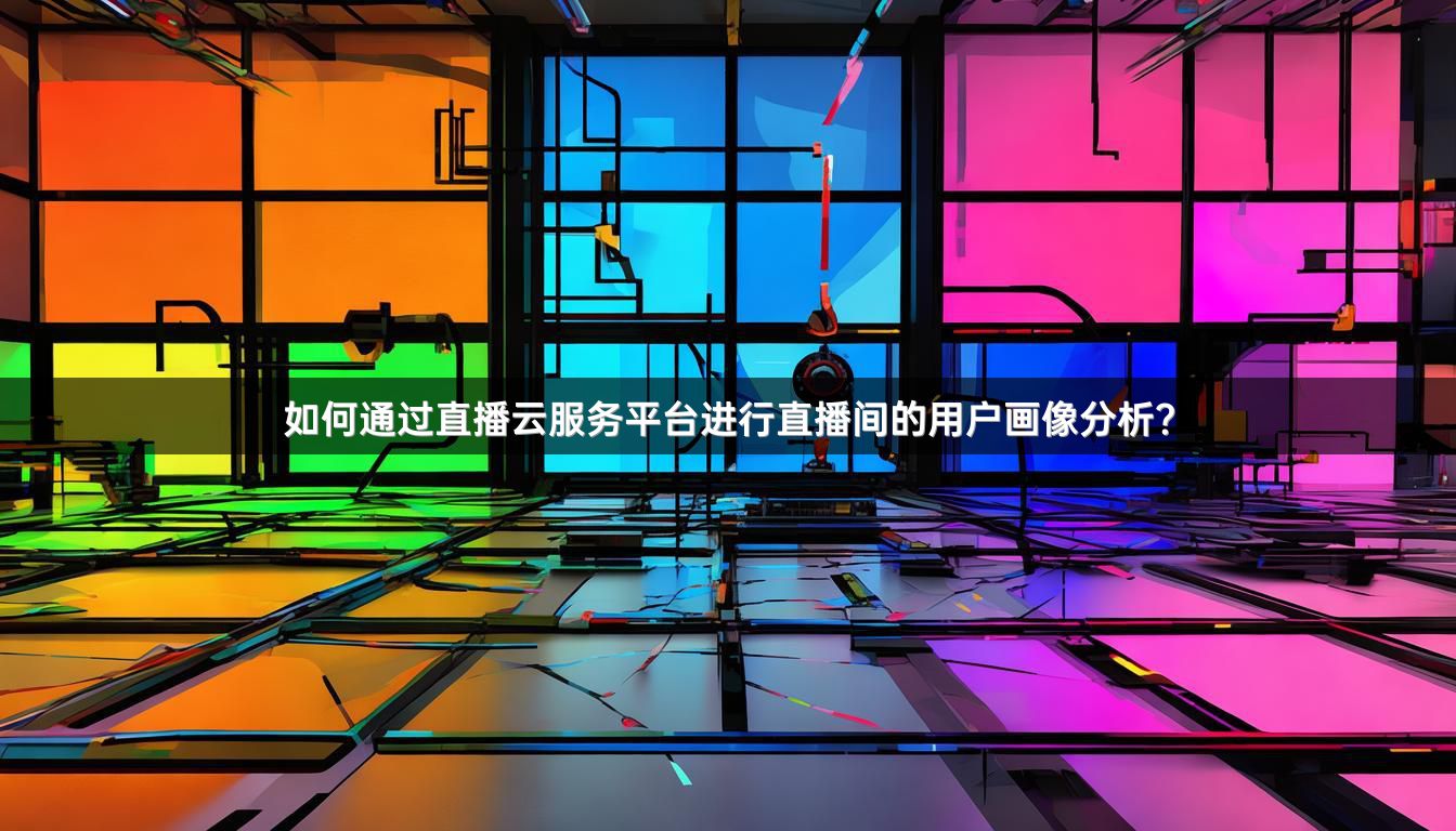 如何通过直播云服务平台进行直播间的用户画像分析？