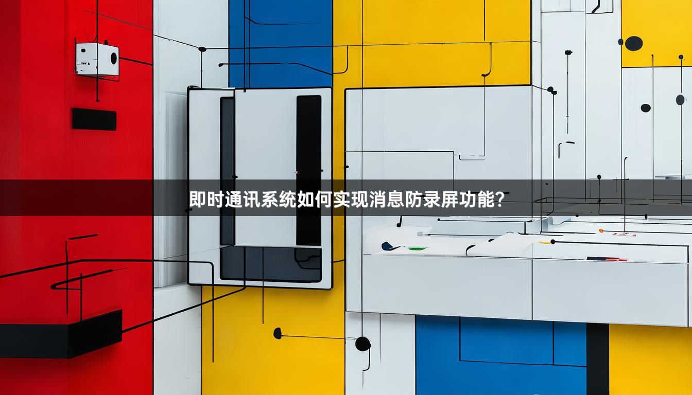 即时通讯系统如何实现消息防录屏功能？