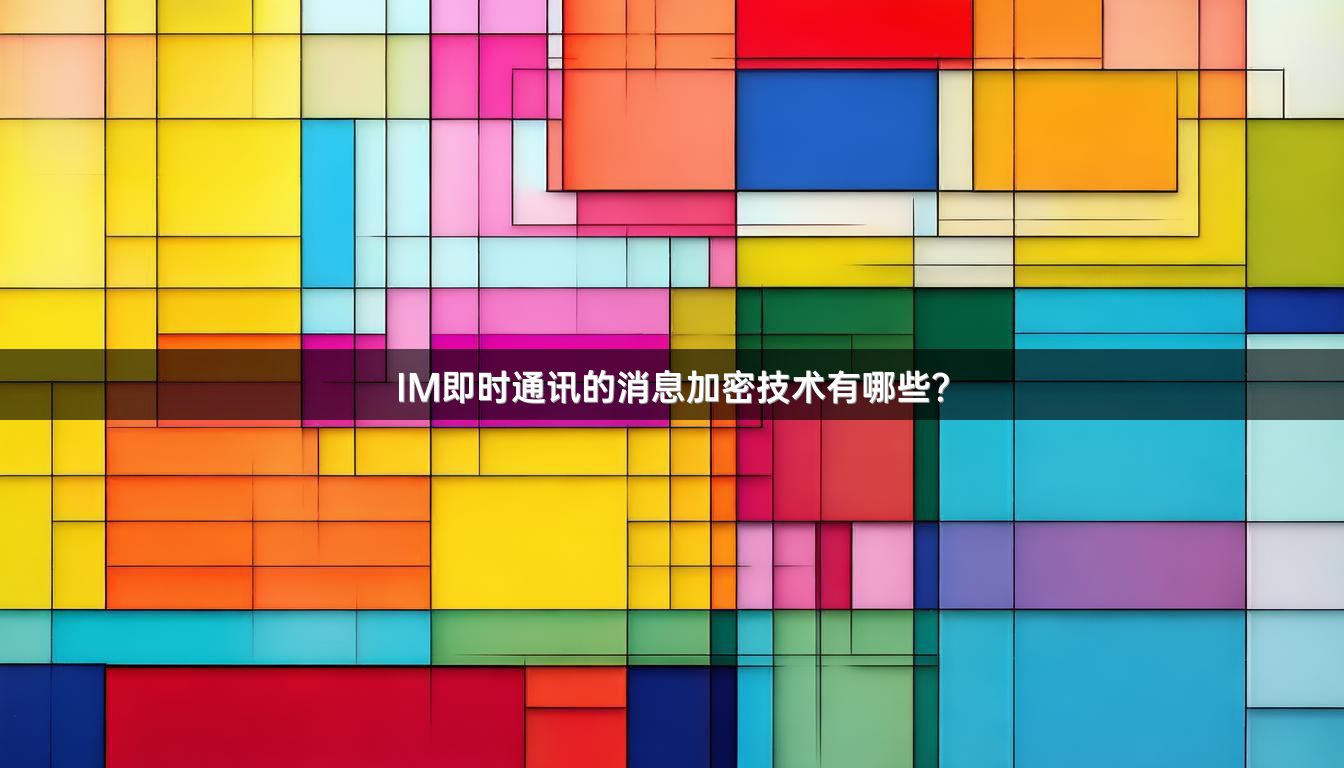 IM即时通讯的消息加密技术有哪些？