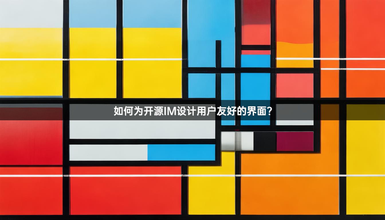 如何为开源IM设计用户友好的界面？