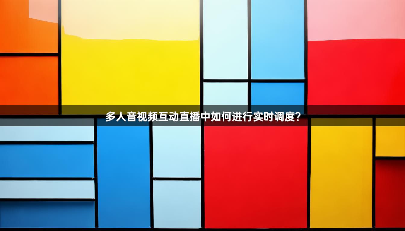 多人音视频互动直播中如何进行实时调度？