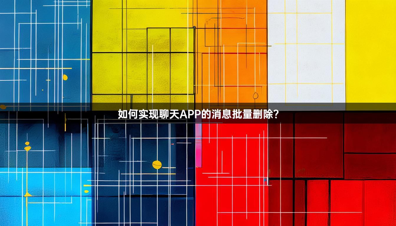 如何实现聊天APP的消息批量删除？